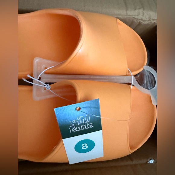 Wild Fable Shoes Robbie Slide Orange slip on Sandals 🎯 Target size 8 - Picture 6 of 8